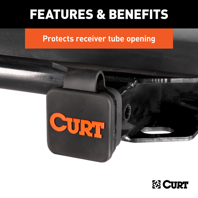 CURT | 2" Rubber Hitch Tube Cover CURT Hitch Accessories