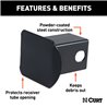 CURT | 2" Black Steel Hitch Tube Cover CURT Hitch Accessories