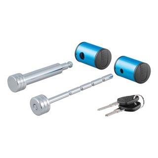 CURT | Right-Angle Hitch & Coupler Lock Set (2" Receiver, 1" to 3" Latch) CURT Hitch Accessories