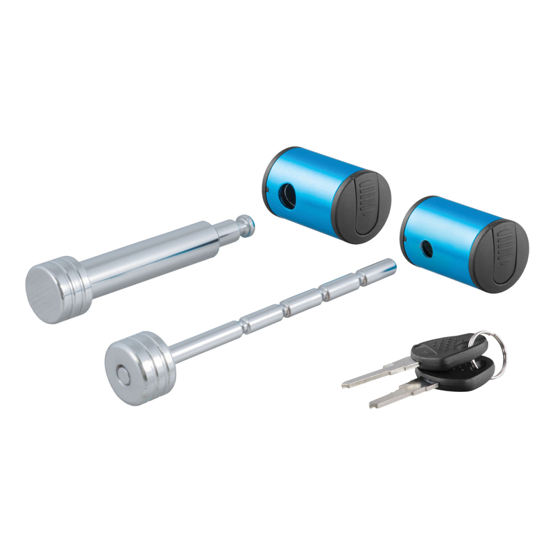 CURT | Right-Angle Hitch & Coupler Lock Set (2" Receiver, 1" to 3" Latch) CURT Hitch Accessories