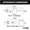 CURT | Right-Angle Hitch & Coupler Lock Set (2" Receiver, 1" to 3" Latch) CURT Hitch Accessories