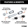 CURT | Hitch & Coupler Lock Set (2" Receiver, 7/8" Latch) CURT Hitch Accessories