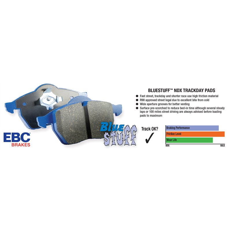 EBC Brakes | S6 Kit Bluestuff 5000 / GD Rotors - Front