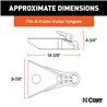 CURT | 2" A-Frame Coupler with Posi-Lock (5,000 lbs, Zinc) CURT Trailer Couplers