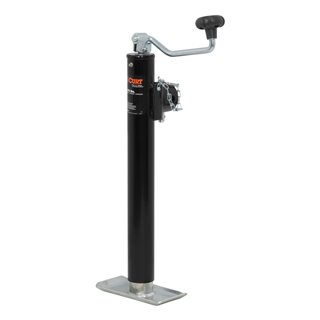 CURT | Pipe-Mount Swivel Jack with Top Handle (5,000 lbs, 15" Travel)