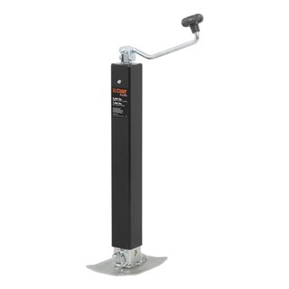 CURT | Direct-Weld Square Jack with Top Handle (8,000 lbs, 15" Travel)