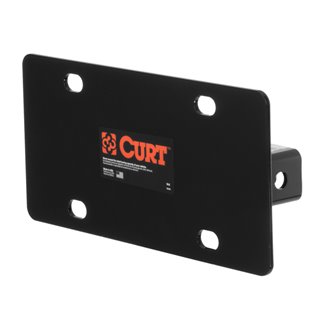 CURT | Hitch-Mounted License Plate Holder (Fits 2" Receiver) CURT Hitch Accessories