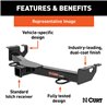 CURT | 2" Front Receiver Hitch - Wrangler (JK) Unlimited 3.6L / 3.8L 2007-2018