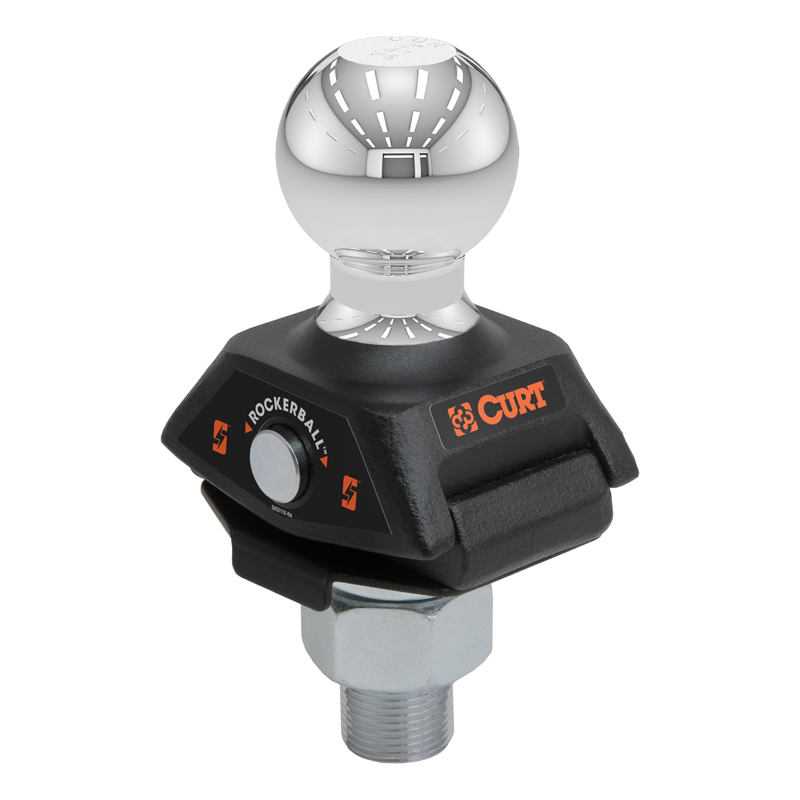 CURT | RockerBall 2" Cushion Hitch Trailer Ball (1" Shank, 7,500 lbs.)