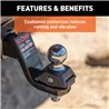 CURT | RockerBall 2" Cushion Hitch Trailer Ball (1" Shank, 7,500 lbs.)