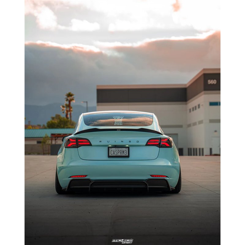 ADRO | Carbon Fiber Rear Diffuser V2 - Tesla Model 3