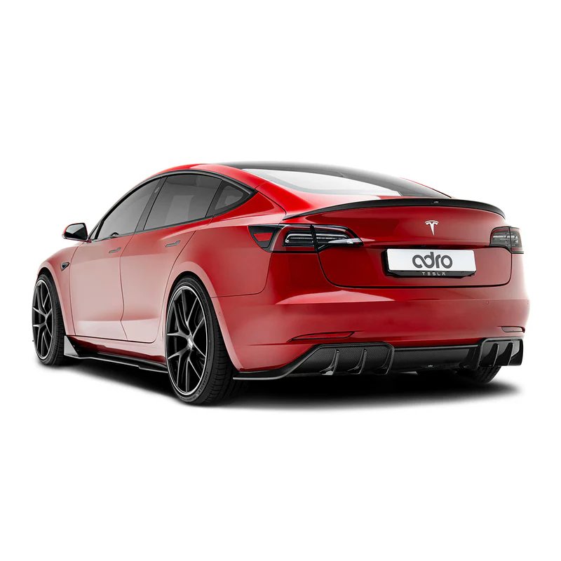 ADRO | Premium Prepreg Carbon Fiber Side Skirts - Tesla Model 3
