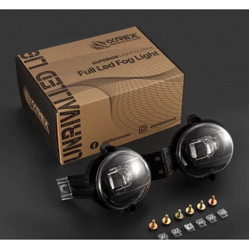 AlphaRex | DoubleTap Dual Color LED Projector Fog Lights - Durango / 1500 / Ram 2500 / 3500 2002-2008