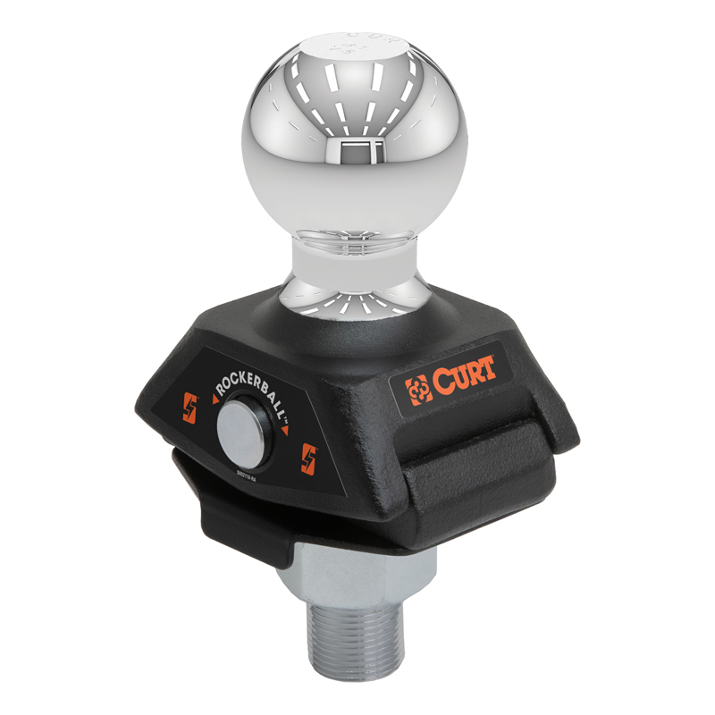 CURT | RockerBall 2-5/16" Cushion Hitch Trailer Ball (1" Shank, 7,500 lbs., Packaged)