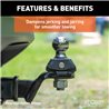 CURT | RockerBall 2-5/16" Cushion Hitch Trailer Ball (1" Shank, 7,500 lbs., Packaged)