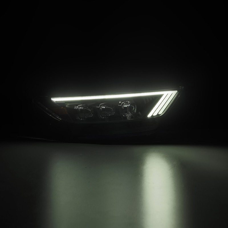 AlphaRex | LED Projector Headlights in Black - Mustang / Shelby GT350 2015-2020