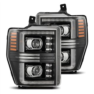 AlphaRex | Projector Headlights Black - F-250 / F-350 2008-2010