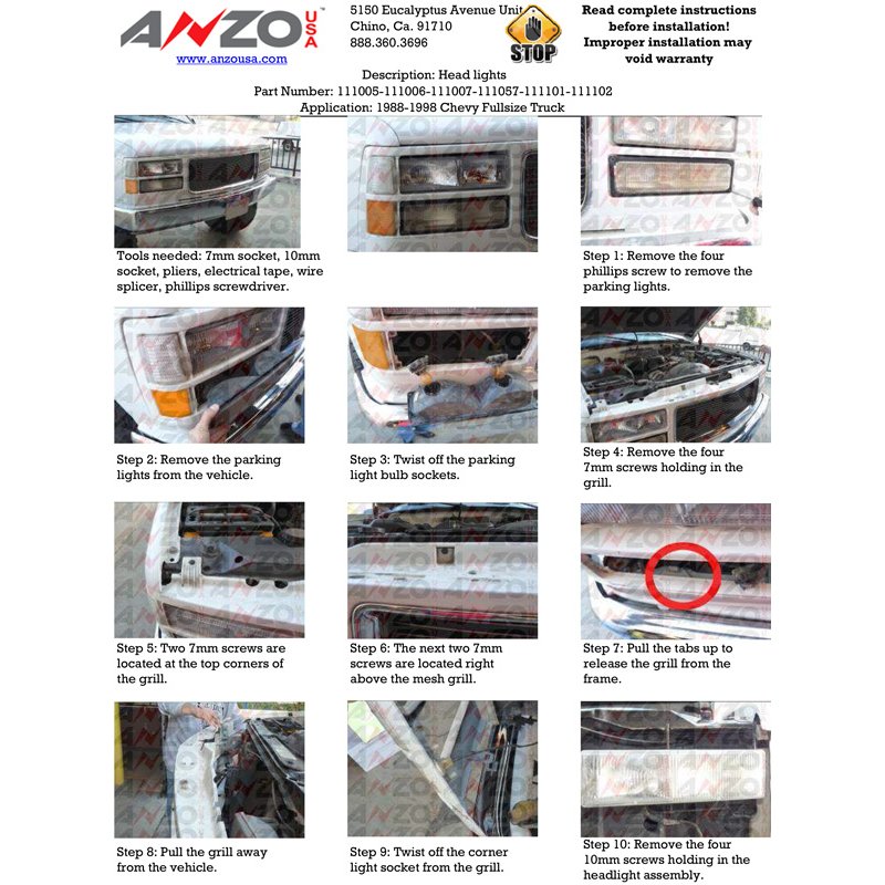 Anzo USA | Crystal Headlight Set w/Halo