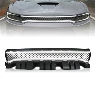 Anzo USA | Black Housing Full LED Front Grille with Initiation and Running Light/DRL - Charger 2015-2023