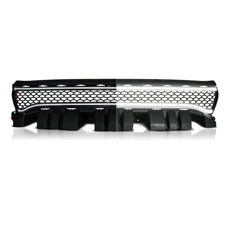 Anzo USA | Black Housing Full LED Front Grille with Initiation and Running Light/DRL - Charger 2015-2023