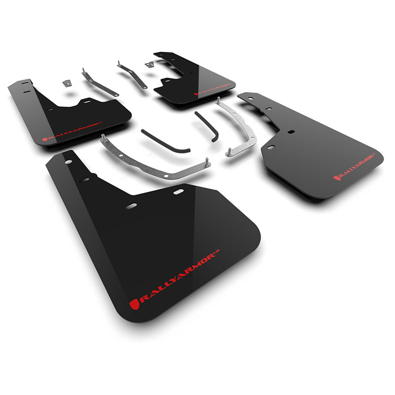 RallyArmor | Black UR Mud Flap Logo Rouge - Tucson / XRT 2.5L 2025