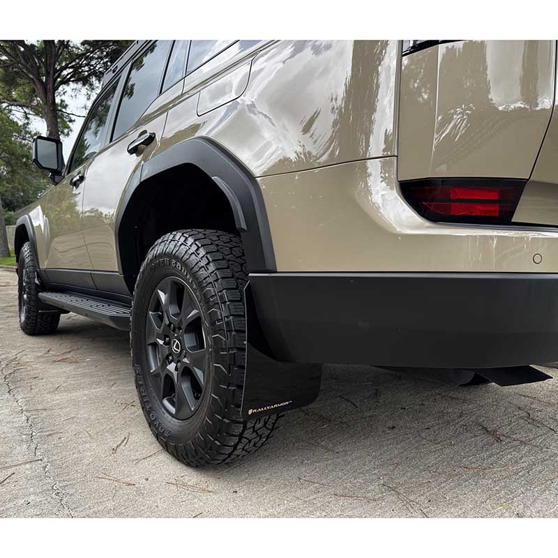 RallyArmor | Black UR Mud Flap Metallic Black Logo - GX550 Overtrail 2024-2025 RallyArmor Mud Flaps