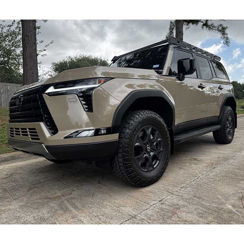 RallyArmor | Black UR Mud Flap Metallic Black Logo - GX550 Overtrail 2024-2025 RallyArmor Mud Flaps