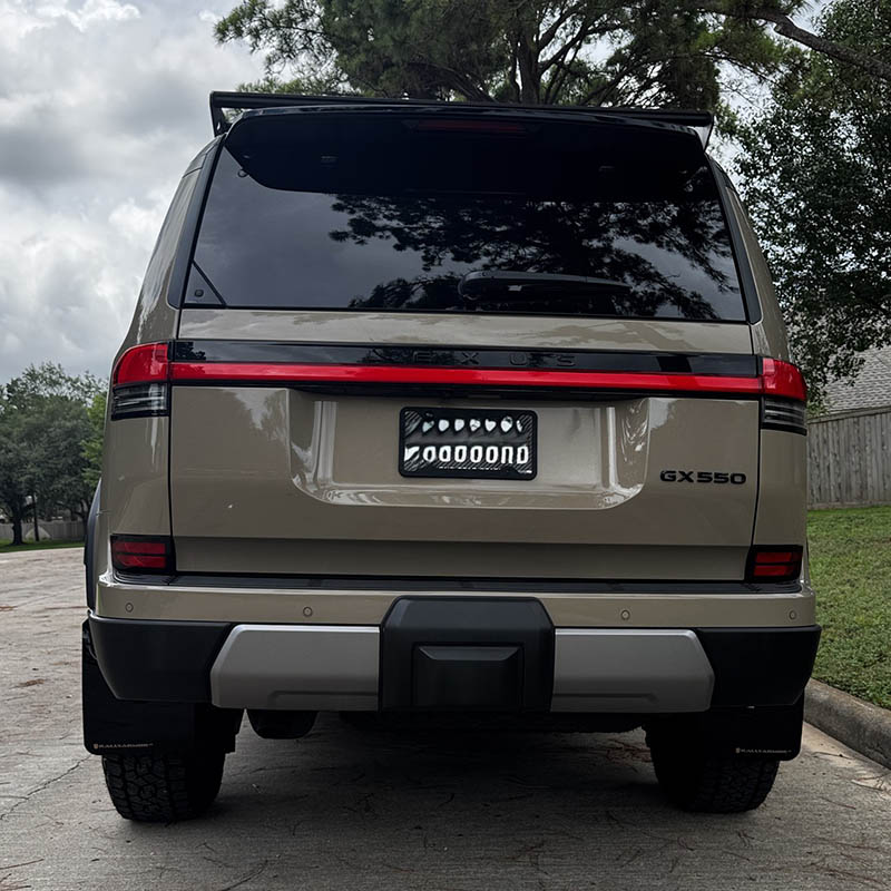 RallyArmor | Black UR Mud Flap Metallic Black Logo - GX550 Overtrail 2024-2025 RallyArmor Mud Flaps