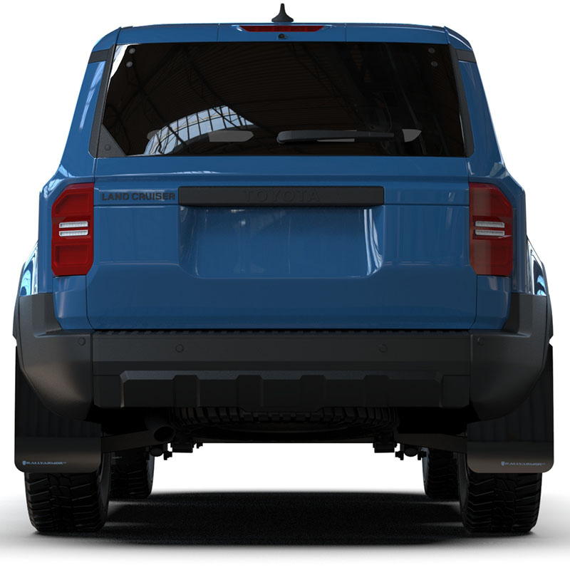 RallyArmor | Black UR Mud Flap Logo Bleu Pâle - Land Cruiser 2024-2025