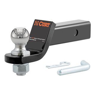 CURT | Loaded Ball Mount with 1-7/8" Ball (2" Shank, 3,500 lbs., 2" Drop) CURT Hitch Balls & Mounts