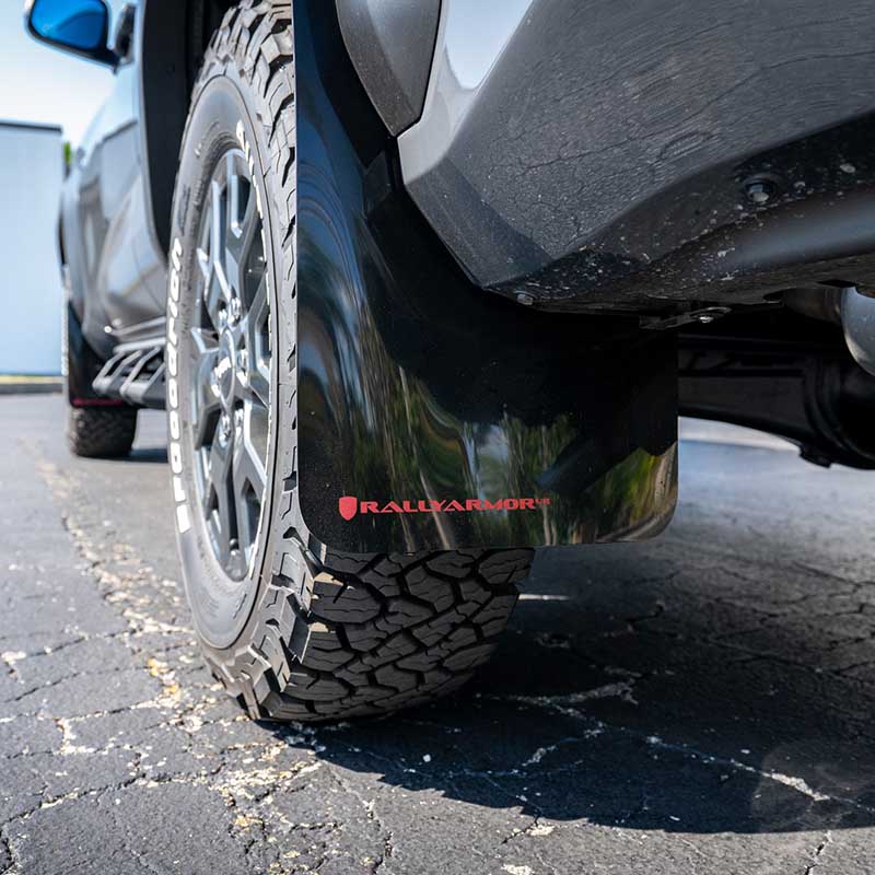 RallyArmor | Black UR Mud Flap Logo Rouge - 4Runner TRD Off-Road / Trailhunter 2025