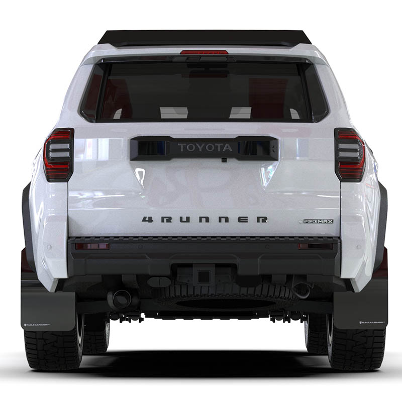 RallyArmor | Black UR Mud Flap Logo Blanc - 4Runner TRD Off-Road / Trailhunter 2025