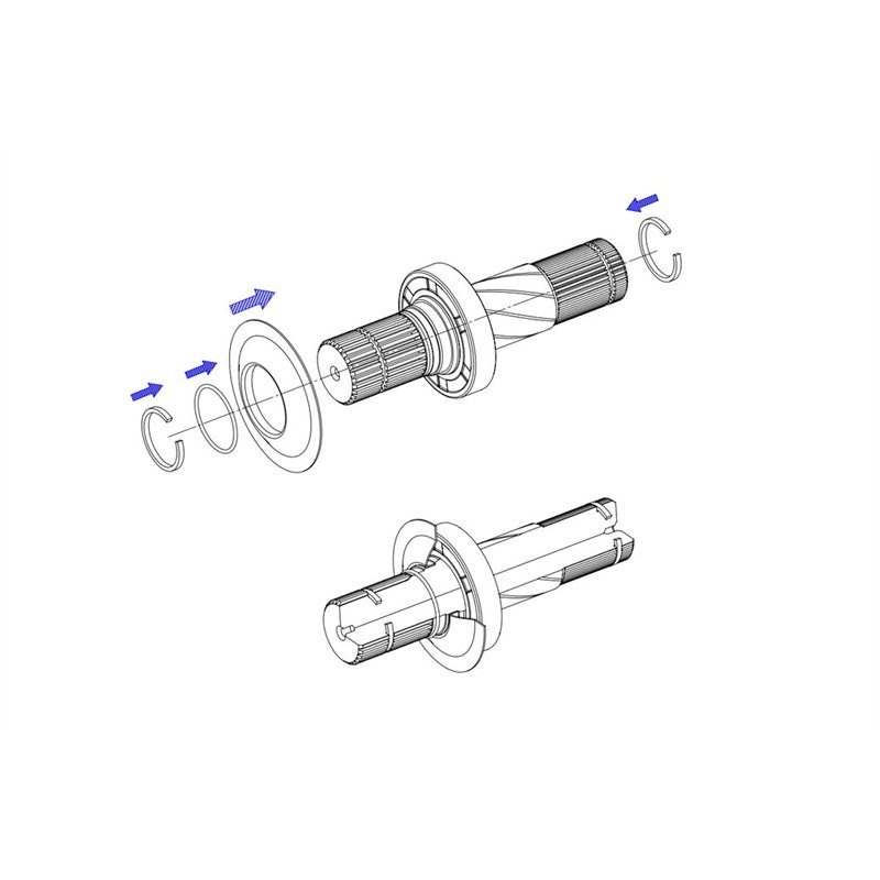 Premium Parts | Left Front Differential Intermediate Axle Shaft Replacement Kit - Ram 1500 / Classic 2012-2021