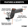 CURT | Loaded Ball Mount with 2-5/16" Ball (2" Shank, 7,500 lbs., 4" Drop)