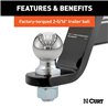 CURT | Loaded Ball Mount with 2-5/16" Ball (2" Shank, 7,500 lbs., 4" Drop)
