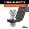 CURT | Loaded Ball Mounts with 2" Balls (2" Shank, 7,500 lbs., 4" Drop, 3-Pack)