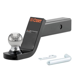 CURT | Fusion Ball Mount with 2" Ball (2" Shank, 7,500 lbs., 4" Drop) CURT Hitch Balls & Mounts