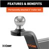 CURT | Fusion Ball Mount with 2" Ball (2" Shank, 7,500 lbs., 2" Rise)