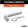 CURT | Fusion Ball Mount with 2" Ball (2" Shank, 7,500 lbs., 2" Rise)
