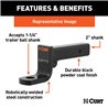 CURT | Class 4 Ball Mount (2" Shank, 12,000 lbs., 4" Drop, 9-3/8" Long) CURT Hitch Balls & Mounts