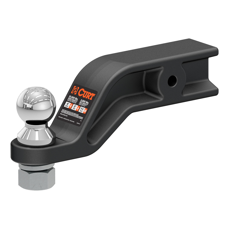 CURT | Loaded Forged Ball Mount with 2-5/16" Ball (3" Shank, 20,000 lbs, 4" Drop) CURT Hitch Balls & Mounts