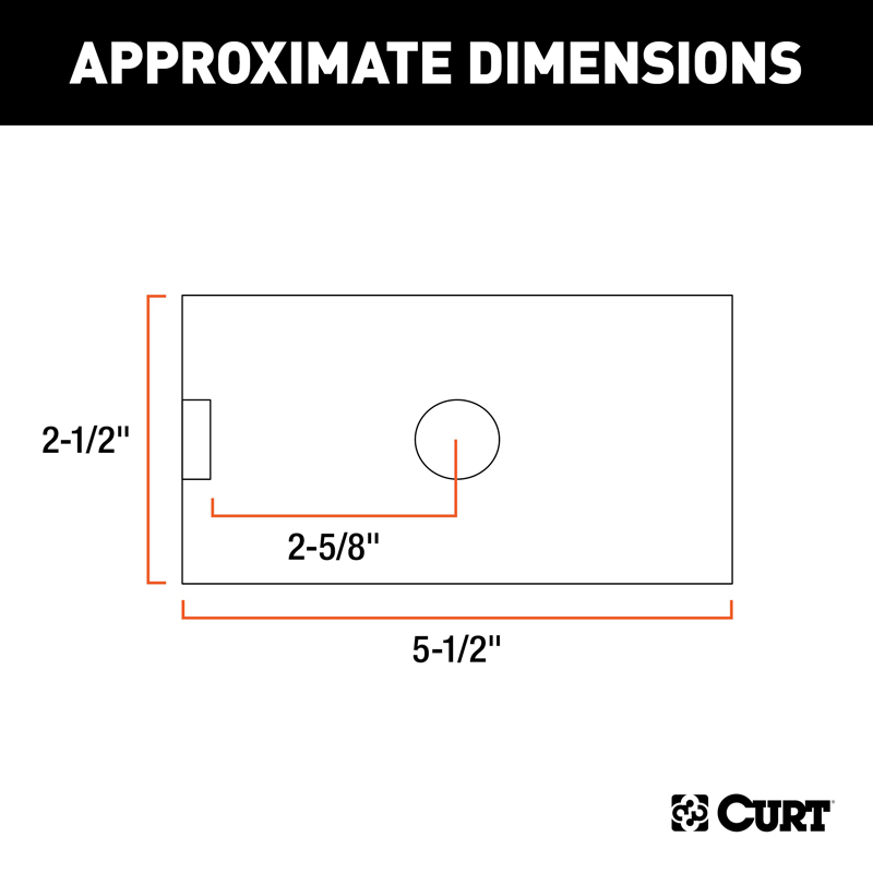 CURT | Reducer Sleeve (2-1/2" to 2" Shank)