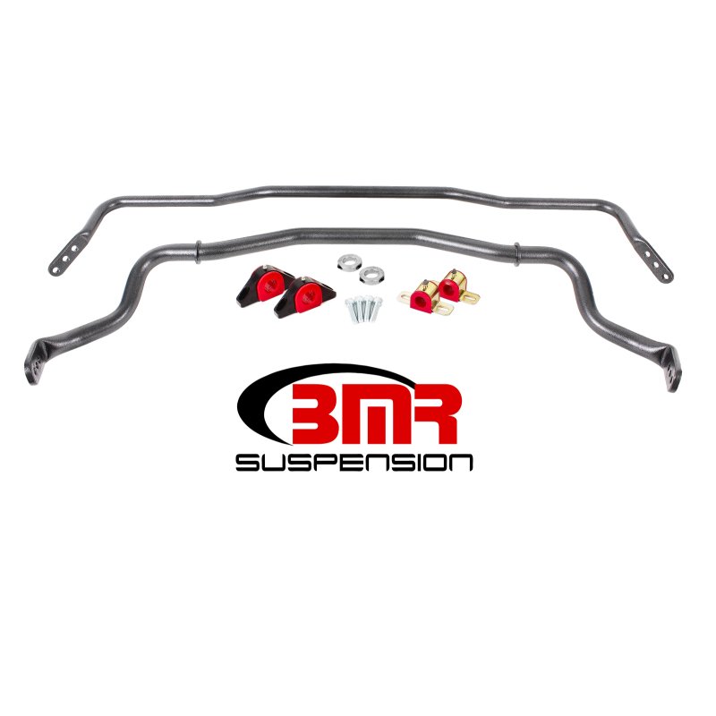 BMR Suspension | Sway Bar Kit With Bushings, Front (SB044), Rear (SB045) - Mustang 2015-2020