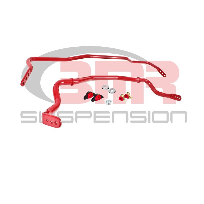 BMR Suspension | Sway Bar Kit With Bushings, Front (SB044), Rear (SB045) - Mustang 2015-2020