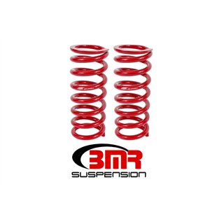 BMR Suspension | Lowering Springs, Front, 1in Drop, 525 Spring Rate - Mustang 1979-2004