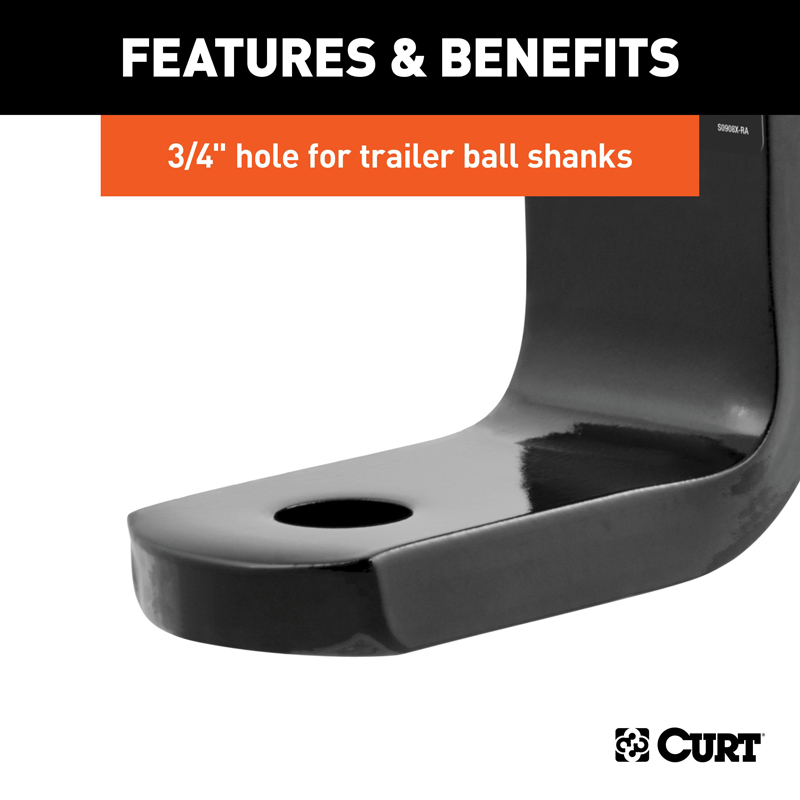 CURT | Class 2 Ball Mount (1-1/4" Shank, 3,500 lbs., 3-1/4" Drop, 7-1/4" Long) CURT Hitch Balls & Mounts