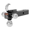 CURT | Multi-Ball Mount with Hook (2" Solid Shank, 1-7/8", 2" & 2-5/16" Chrome Balls)