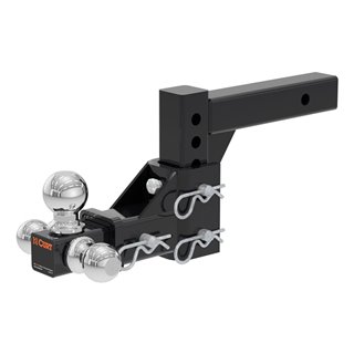 CURT | Adjustable Tri-Ball Mount (2" Shank, 1-7/8", 2" & 2-5/16" Balls)