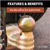 CURT | Adjustable Channel Mount with Dual Ball (2" Shank, 14,000 lbs., 6" Drop)