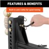 CURT | Adjustable Channel Mount with Dual Ball (2-1/2" Shank, 20,000 lbs., 6" Drop)